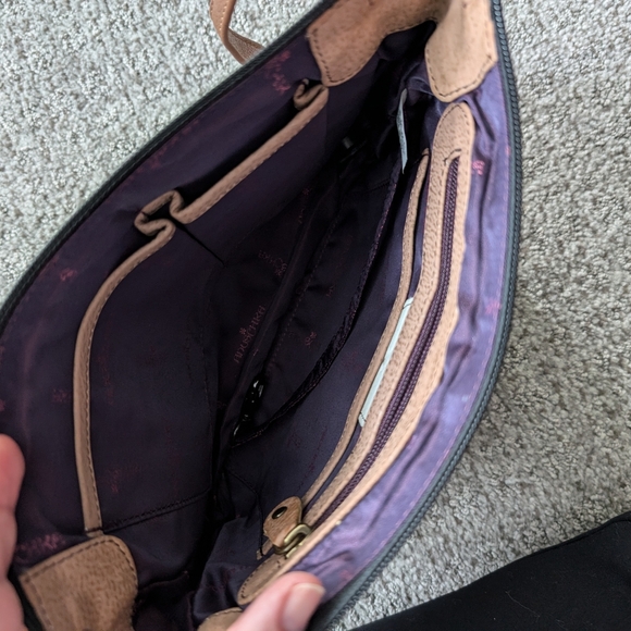 Anuschka hand painted dragonfly Cross body - Picture 7 of 11